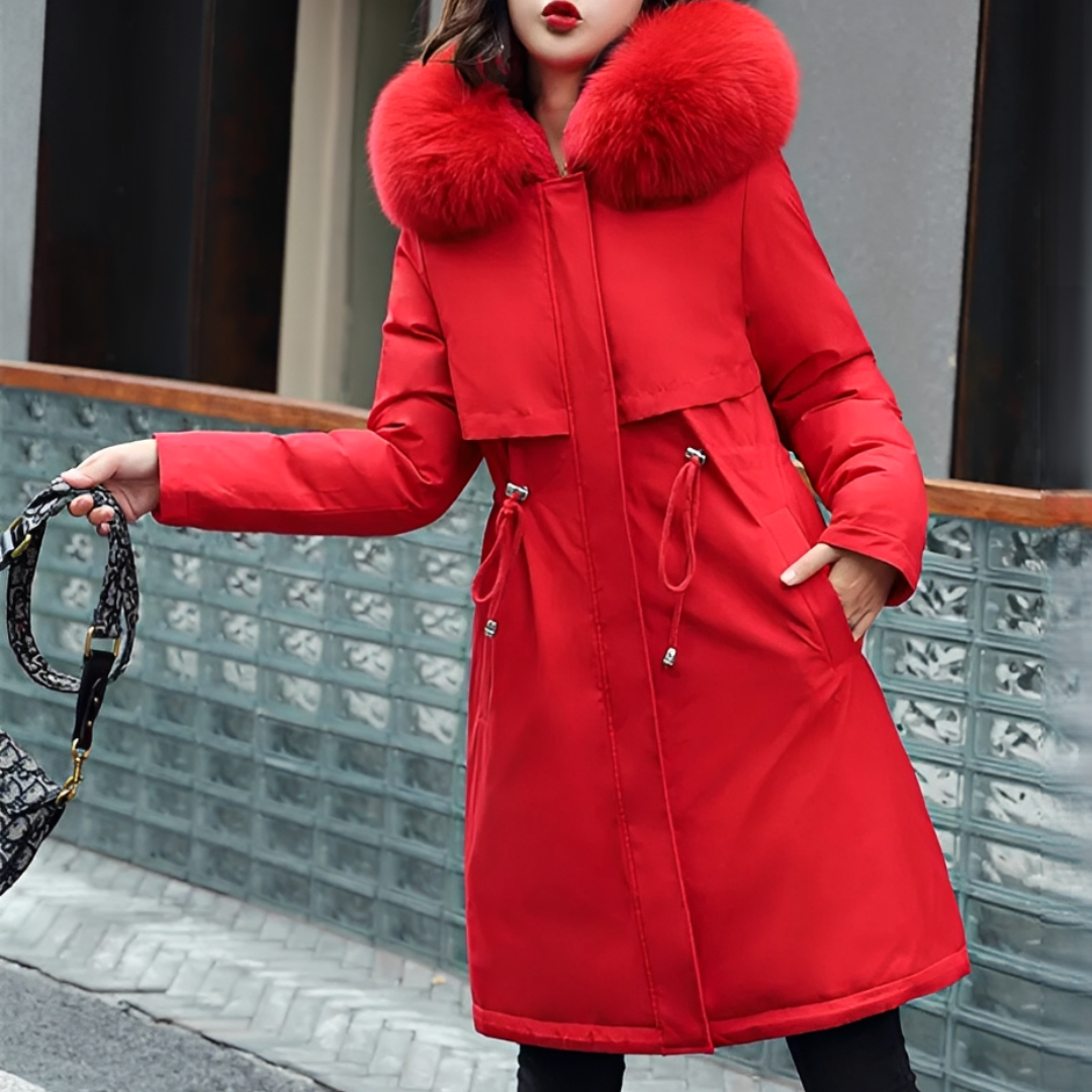 Evangie - Manteau à capuche, chaud et élégant