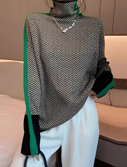 Bryony - Pull chic en tricot à col roulé pour femmes