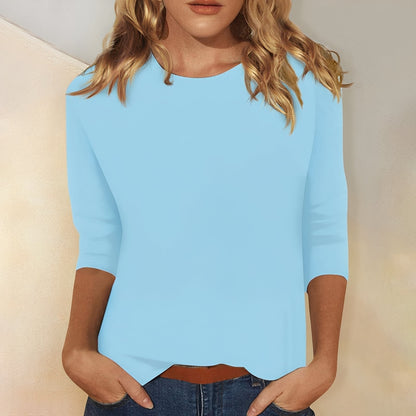 Louisa - Chemise décontractée et simple à manches longues pour femmes