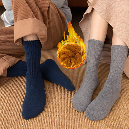 Carmella - Chaussettes chaudes unisexes, épaisses et décontractées