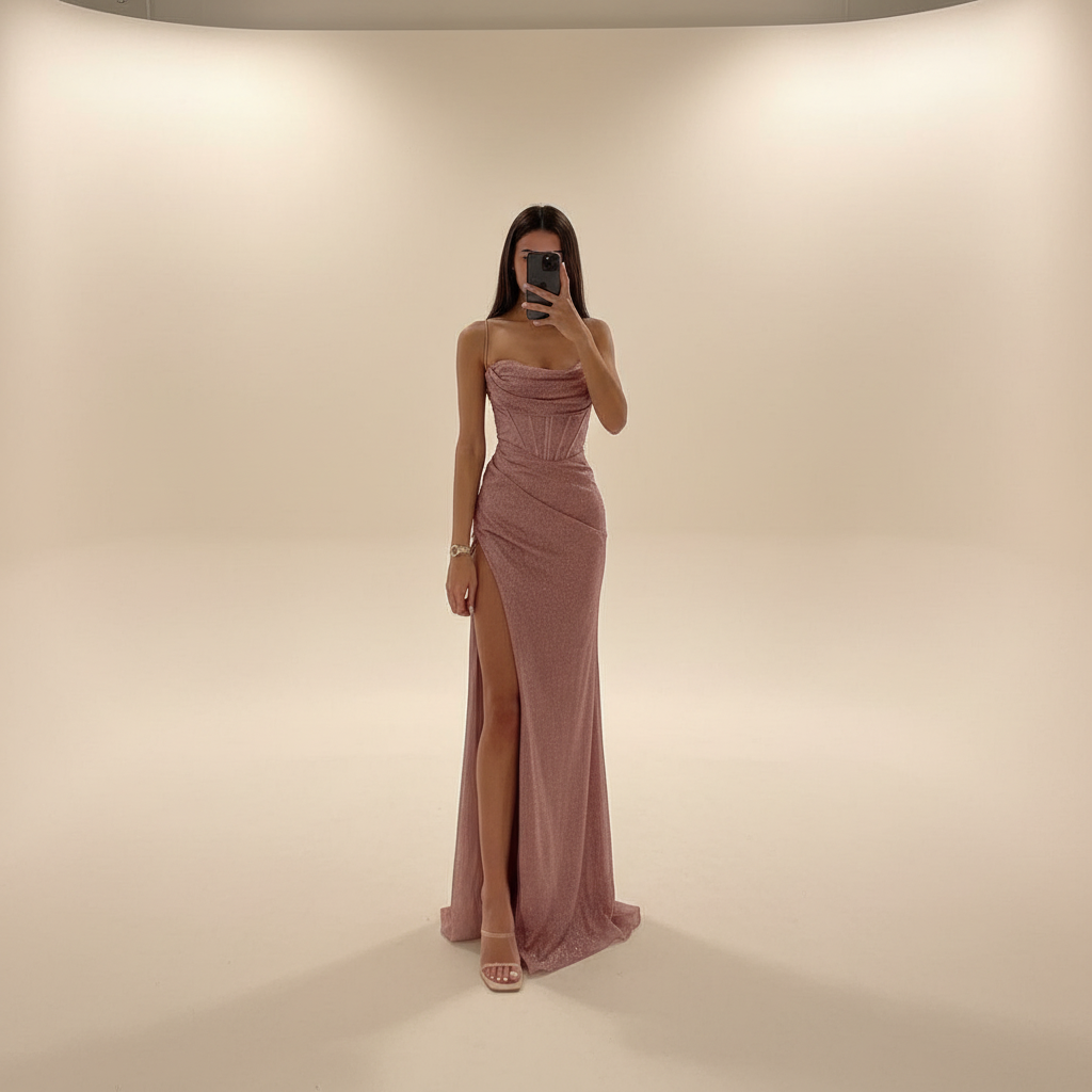 Monique - Robe Maxi Fendue à la Mode