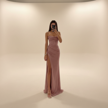 Monique - Robe Maxi Fendue à la Mode