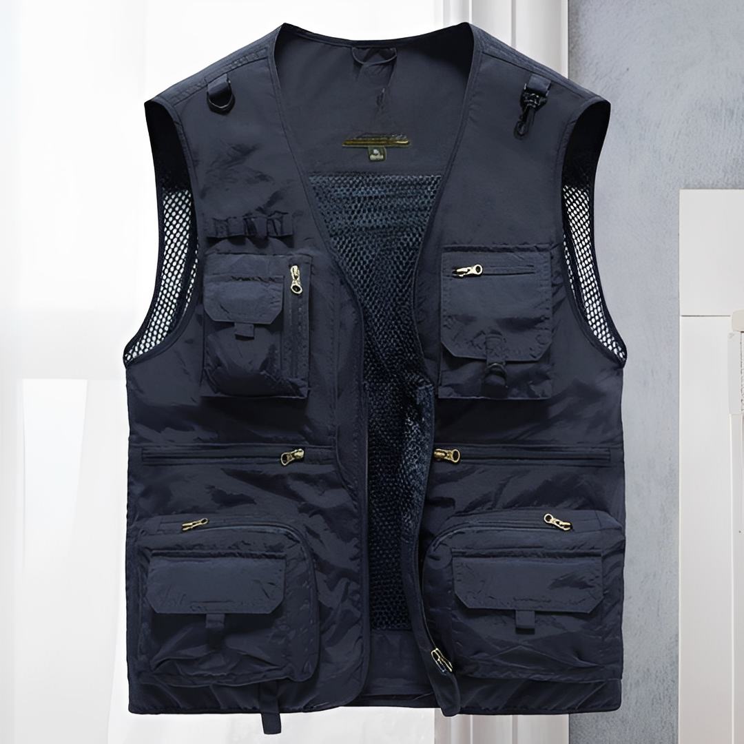 Arlan - Veste d'été à poches multiples pour homme