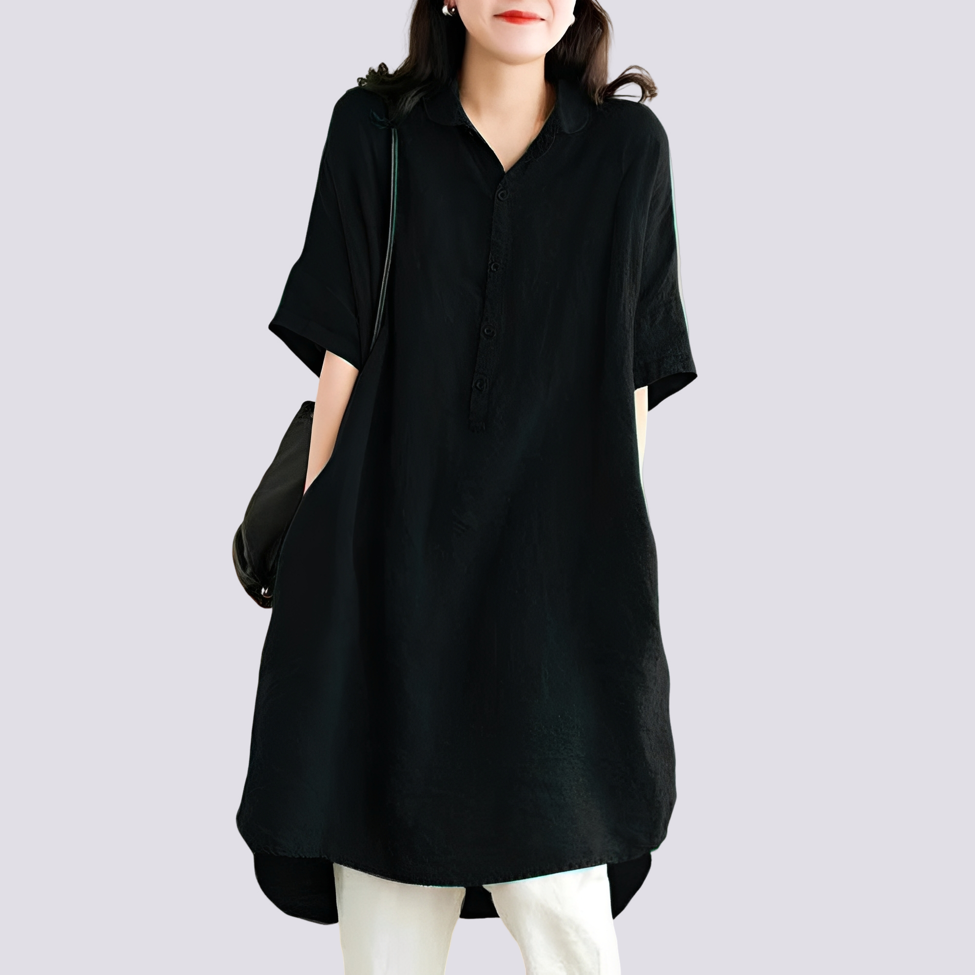 Deborah - Robe-chemise décontractée à coupe ample pour femmes