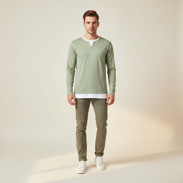 Daryl - Chemise Stylée à Manches Longues et Col V