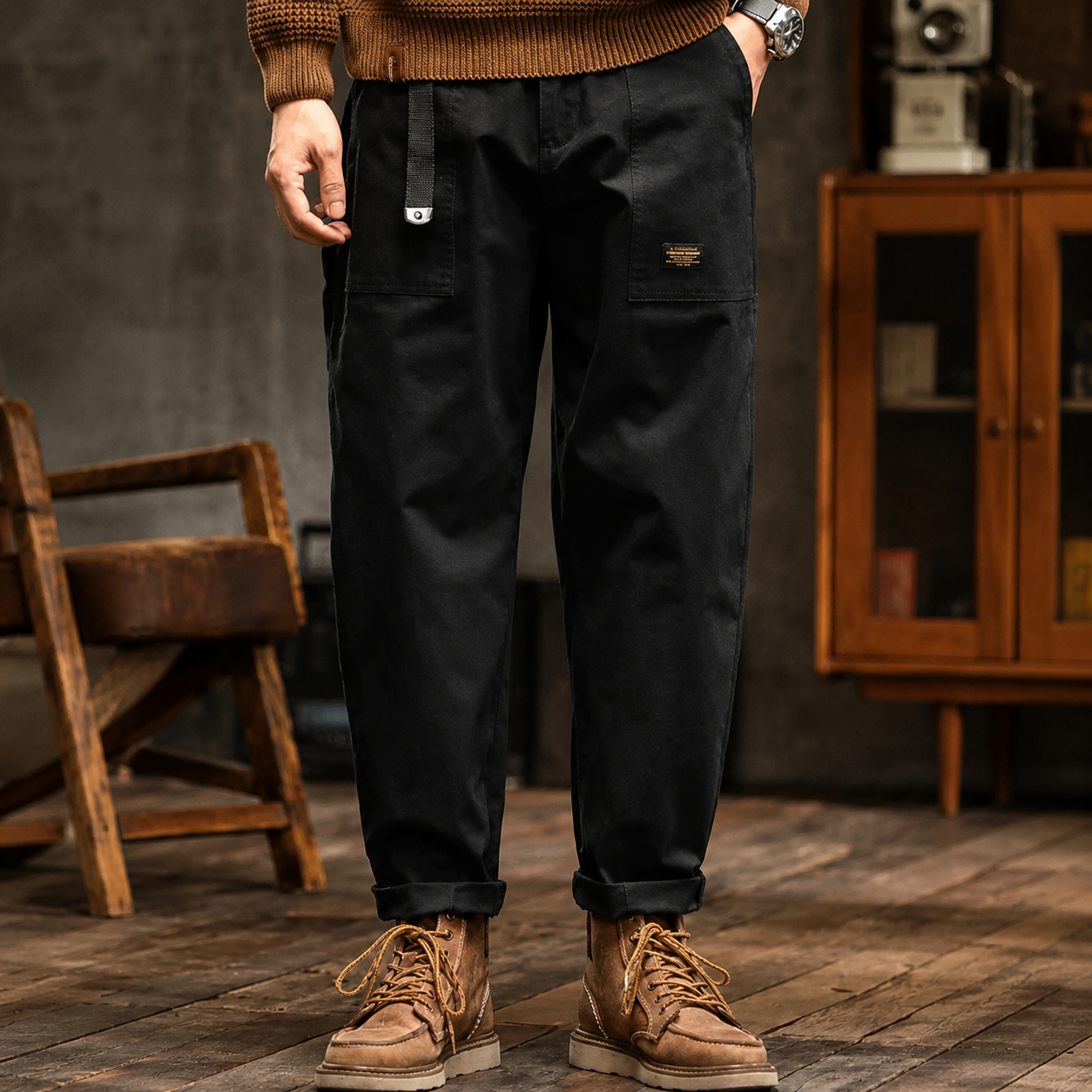 Clyde - Pantalon Ample Style Vintage