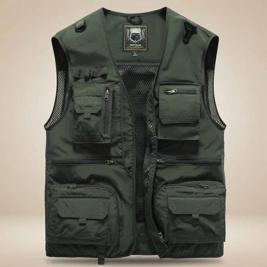 Kyle - Gilet Prêt pour l'Aventure avec Poches Multiples