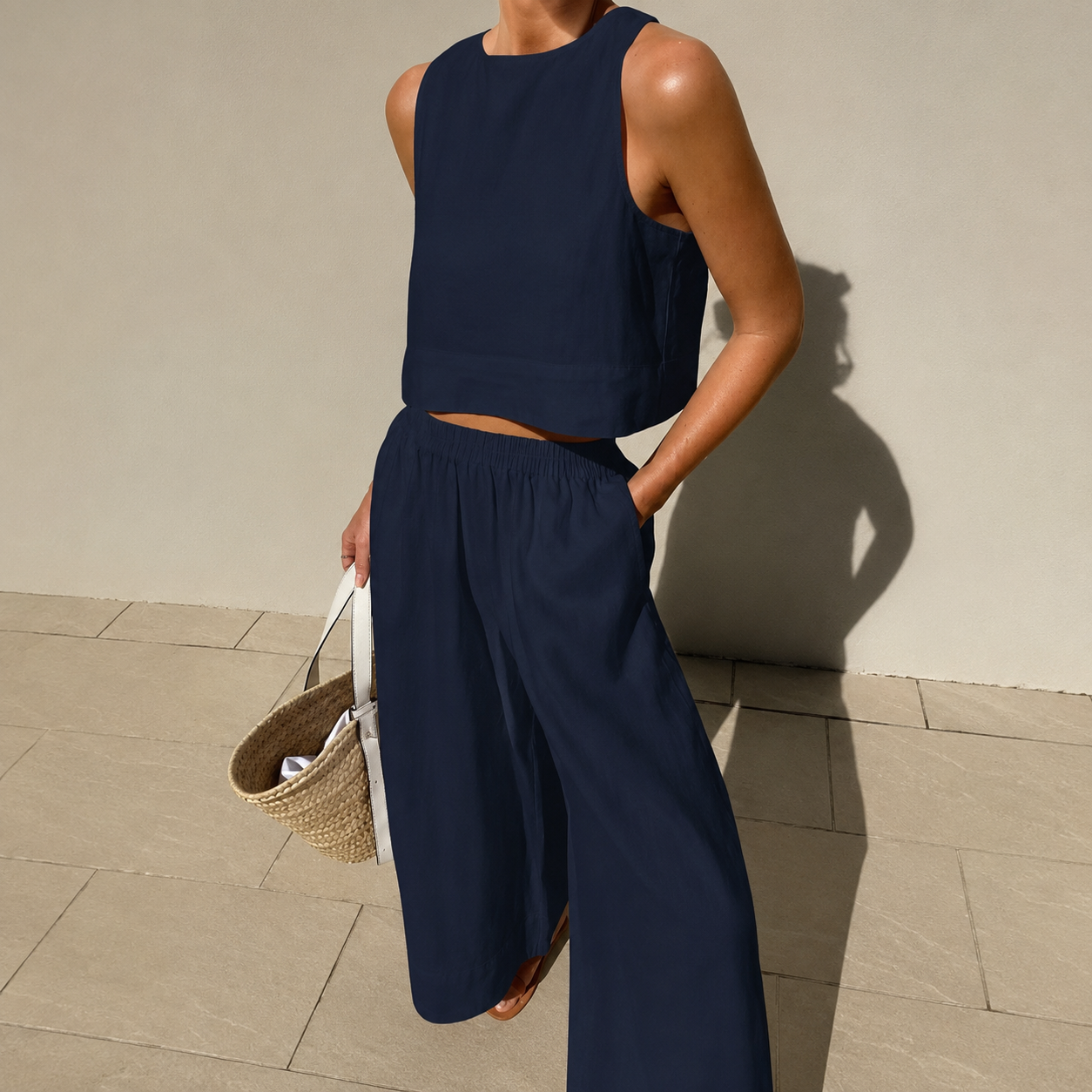 Thelma - Ensemble Décontracté Pantalon Coupe Ample