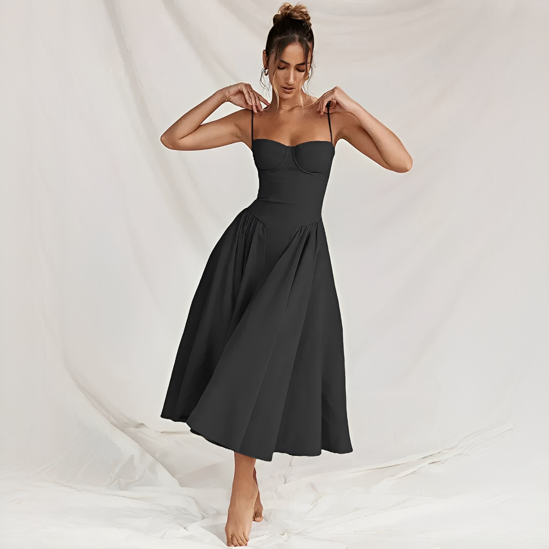 Michaela - Robe Midi Élégante et Chic
