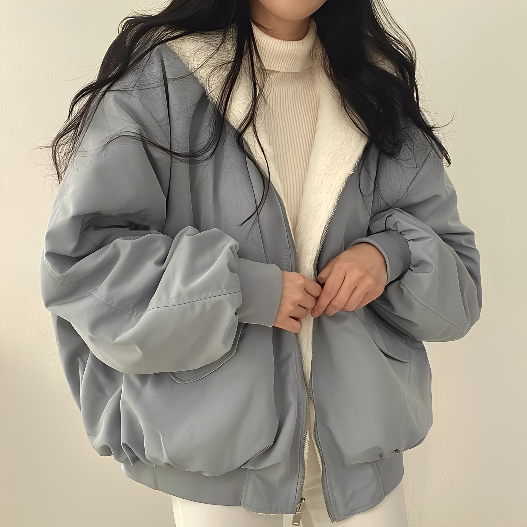 Jasmine - Manteau douillet, moderne et ample pour femmes