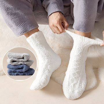 Neely - Chaussettes unisexes en polaire de velours chaudes