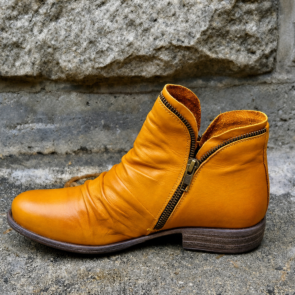 Julie - Bottes Chic avec Fermeture Éclair