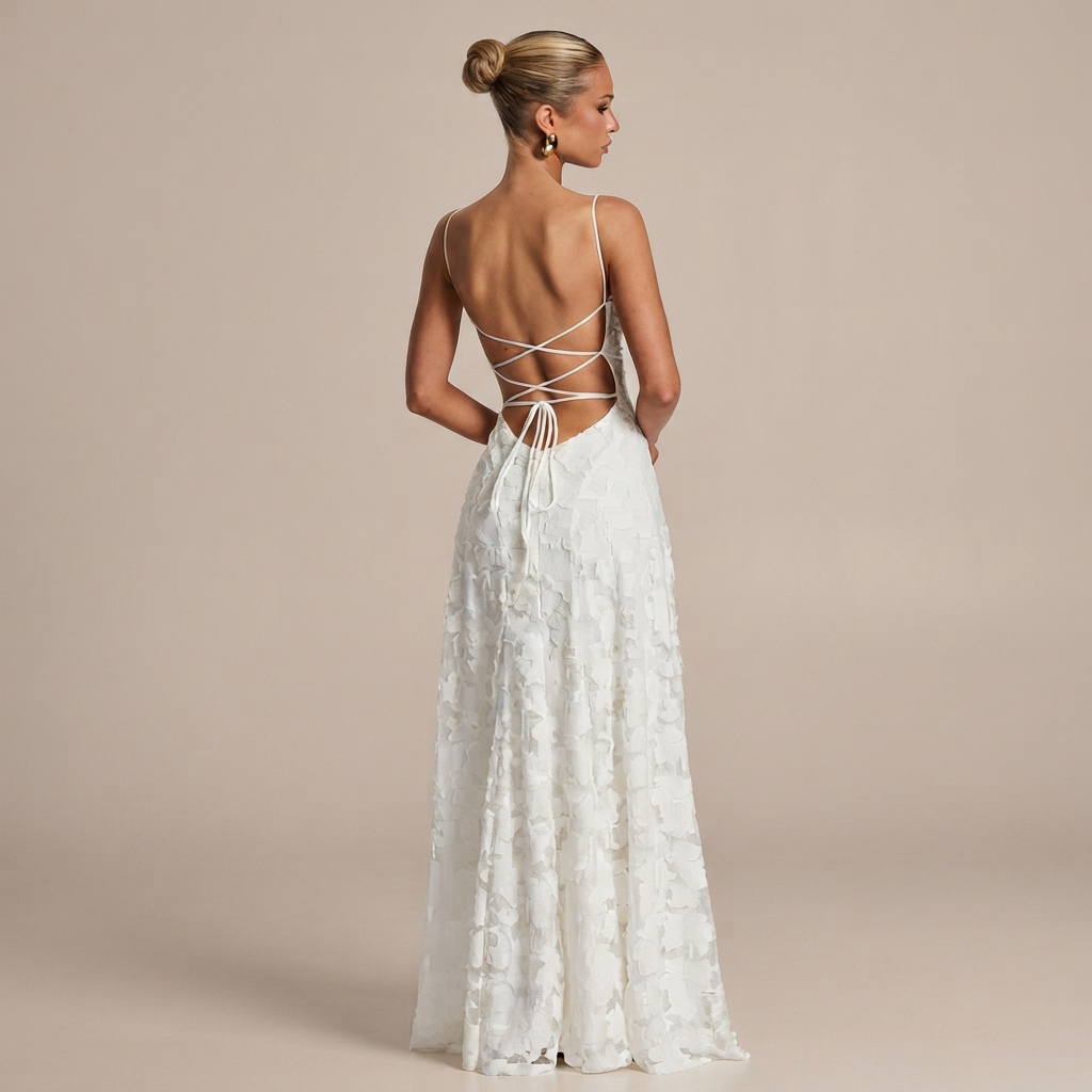 Helena - Robe Maxi Élégante Dos Nu