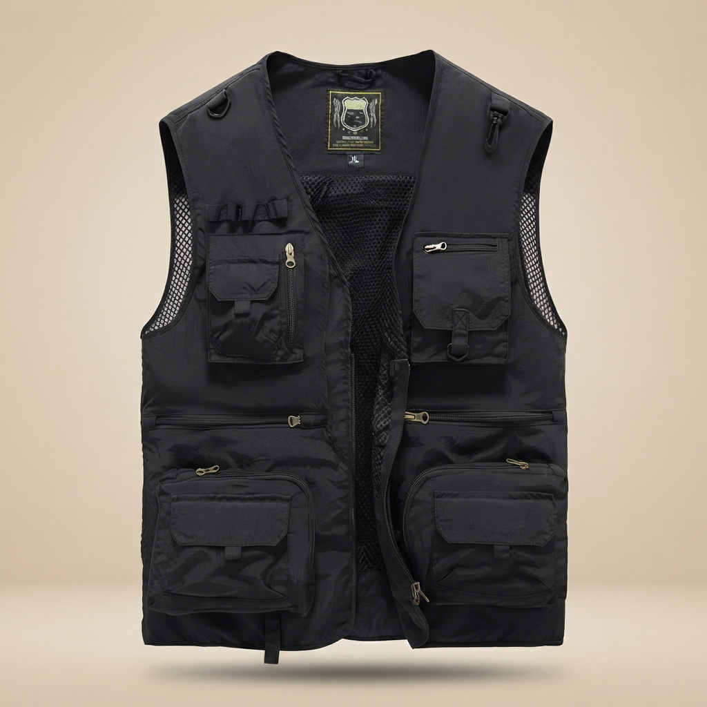 Kyle - Gilet Prêt pour l'Aventure avec Poches Multiples