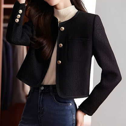 Trecia - Élégante veste courte en tweed pour femmes