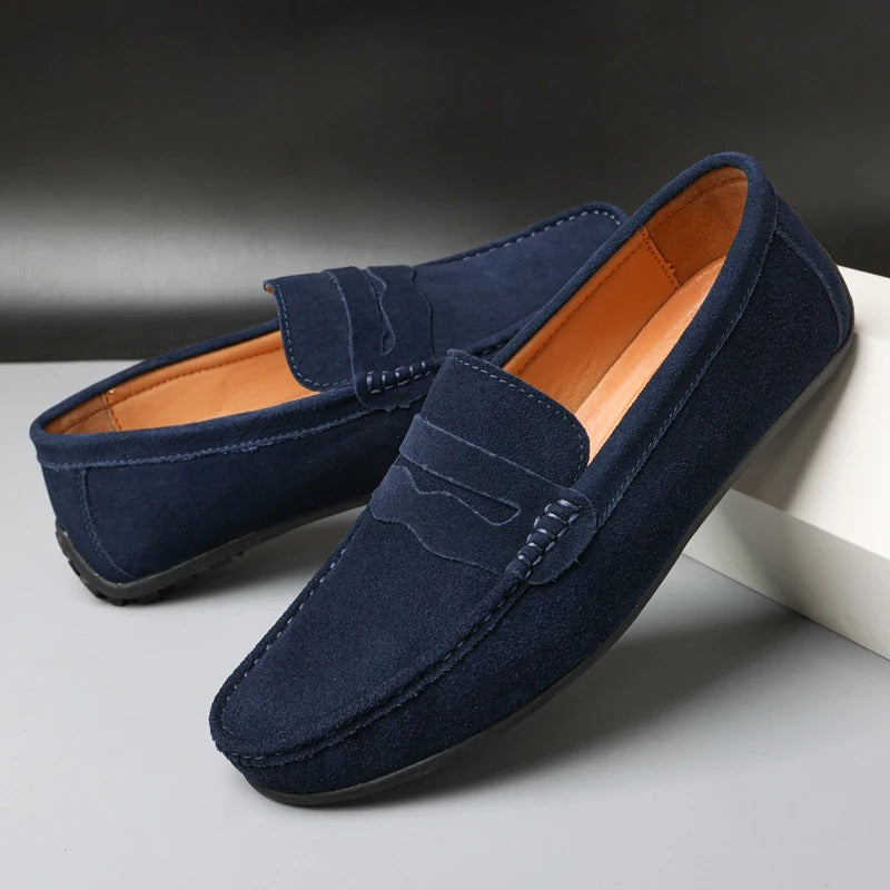 Alex – Mocassins en Daim au Style Intemporel