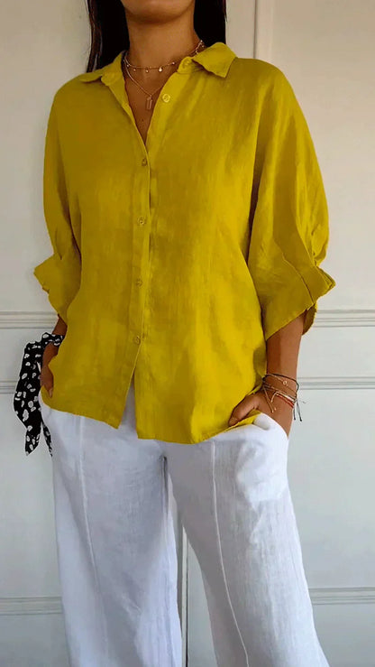Madison - Timeless elegant blouse with buttons