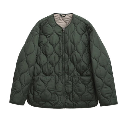 Thelma - Manteau relax avec matelassage en losanges pour femmes