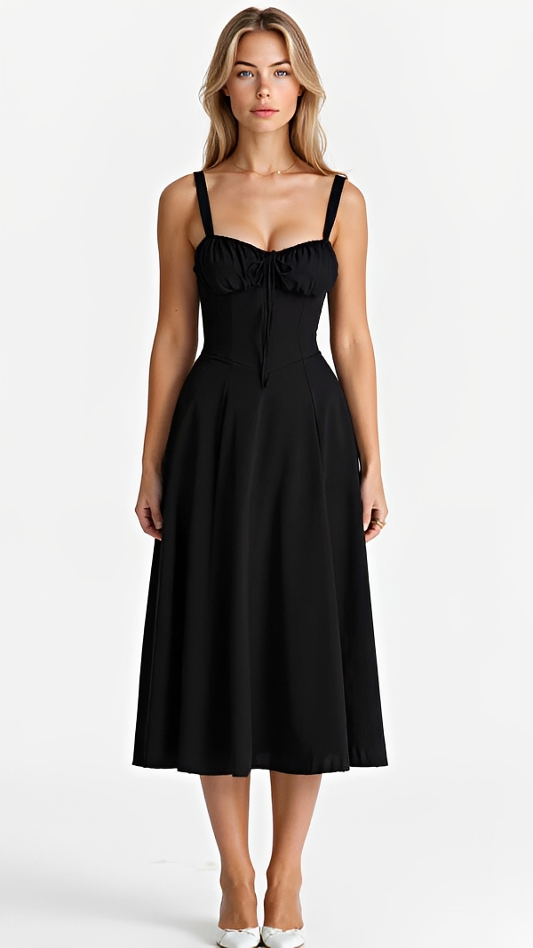 Kiana - Robe Élégante et Chic Fendue Midi