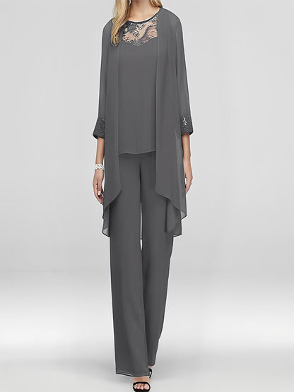 Nathalie - Ensemble trois pièces féminin et chic