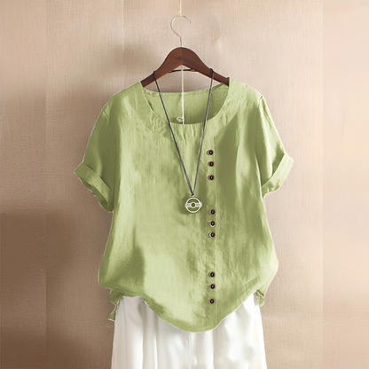 Corrine - Chemise classique et ample en lin pour femmes