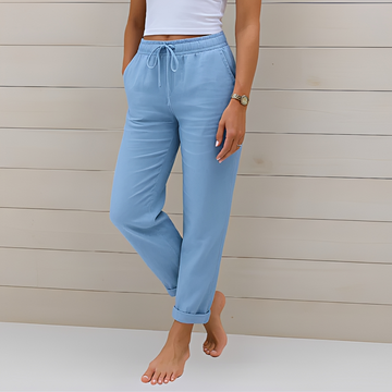 Audrey - Pantalon Décontracté à Cordon
