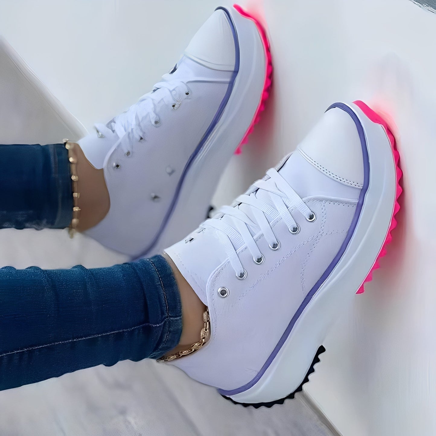 Mellony - Chaussures casual avec semelles épaisses pour femmes