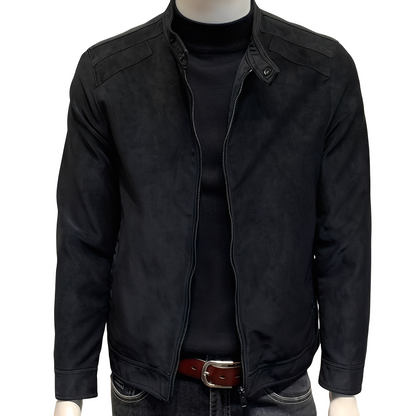 Aaron - Elegant suede coat for men