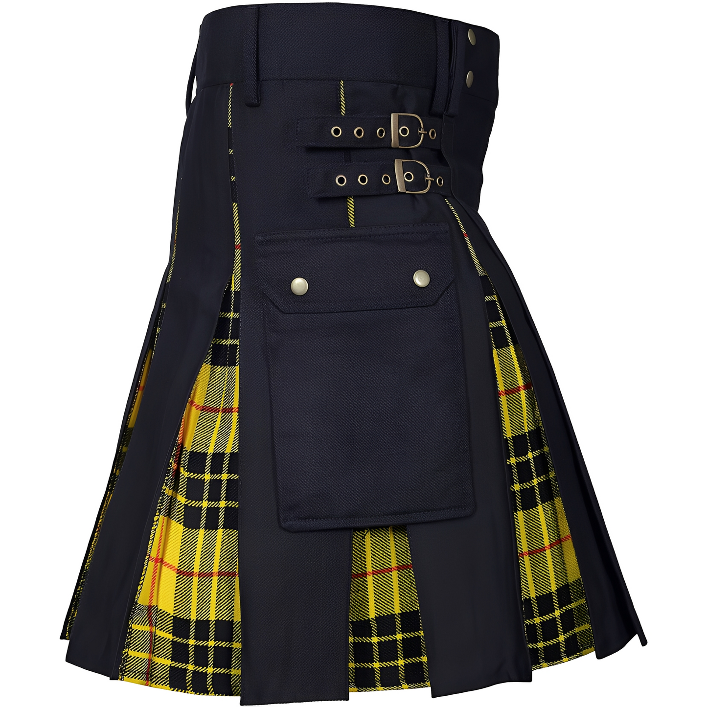 Carla - Jupe kilt symétrique et élégante avec boucle pour femmes