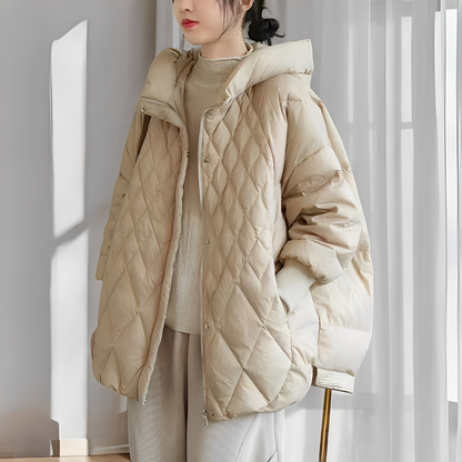 Abigail - Manteau d'hiver rembourré avec fermeture éclair pour femmes