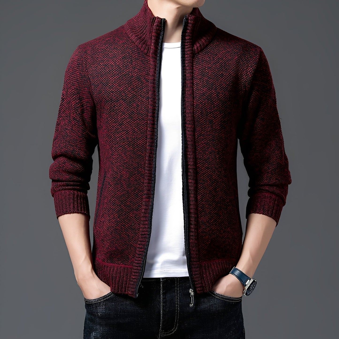 Justin - Moderner Strickjacke für Herren