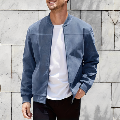 Easton - Blouson en daim pour hommes, classique et chic