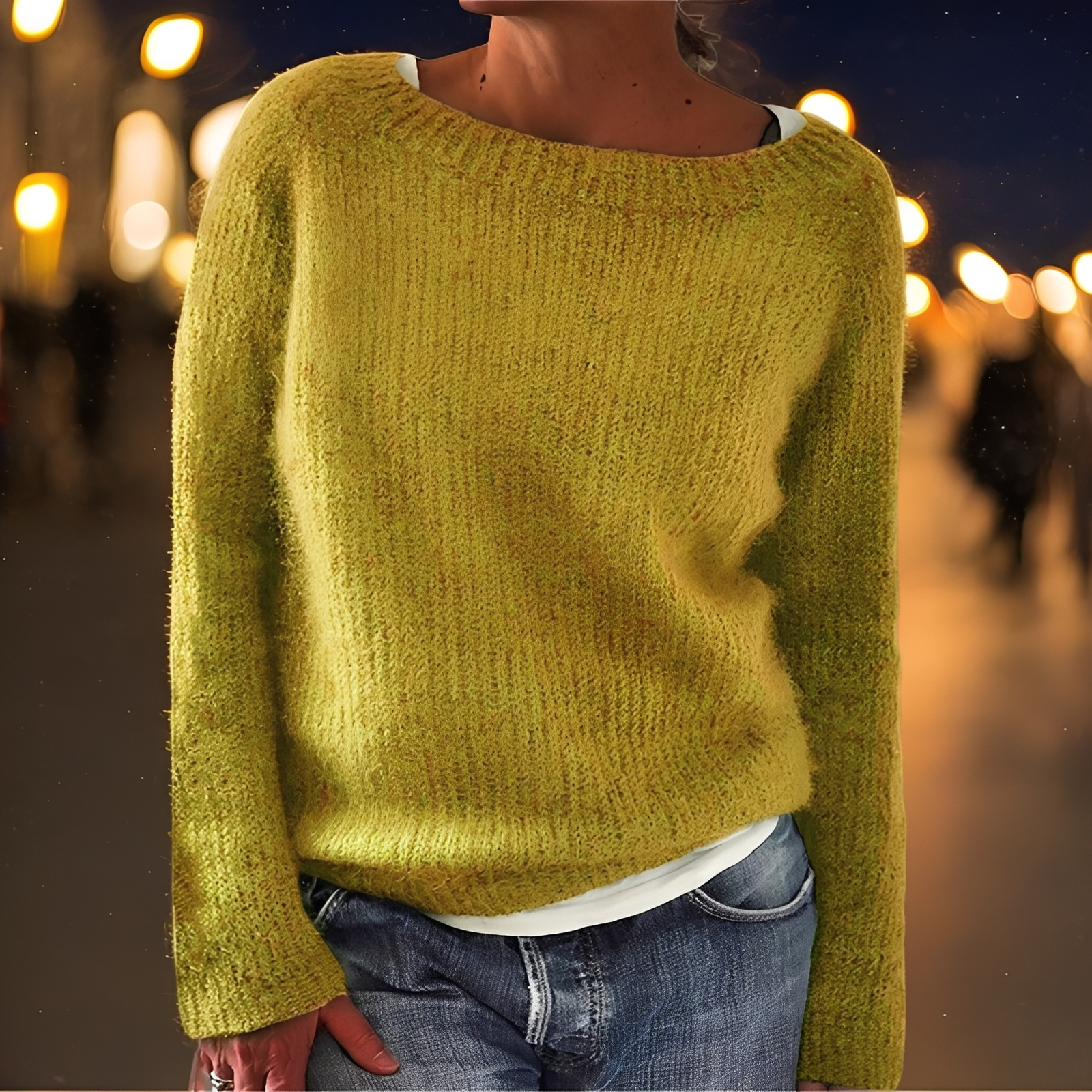 Abeeha - Pull ample pour femmes