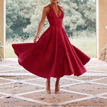 Samantha - Robe de cocktail élégante sans manches pour femmes