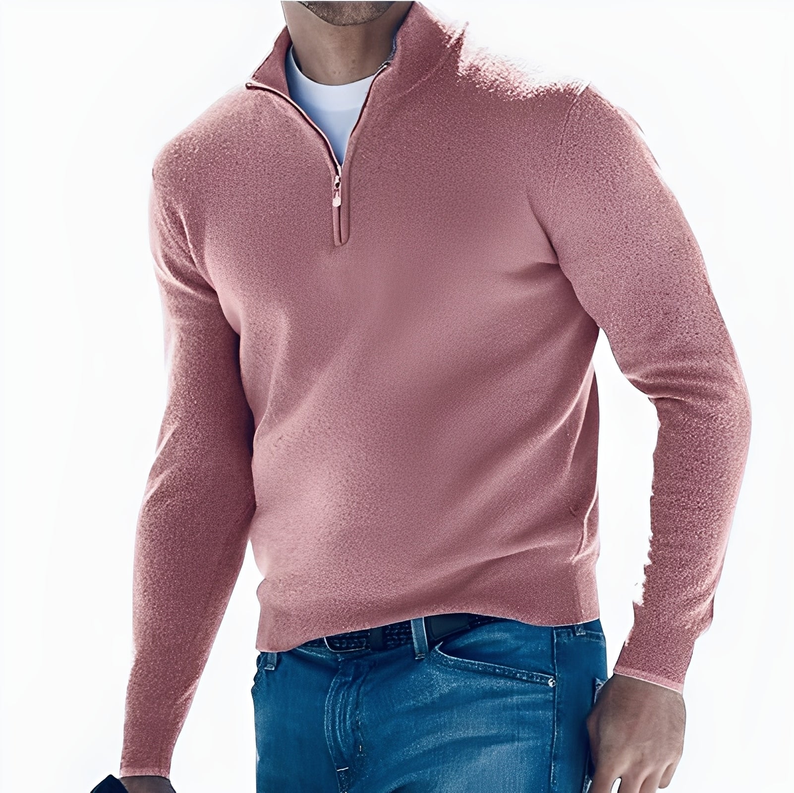 Ralph - Pull confortable pour hommes avec fermeture éclair