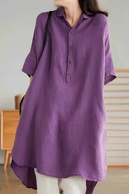 Krystina - Robe large en lin pour femmes