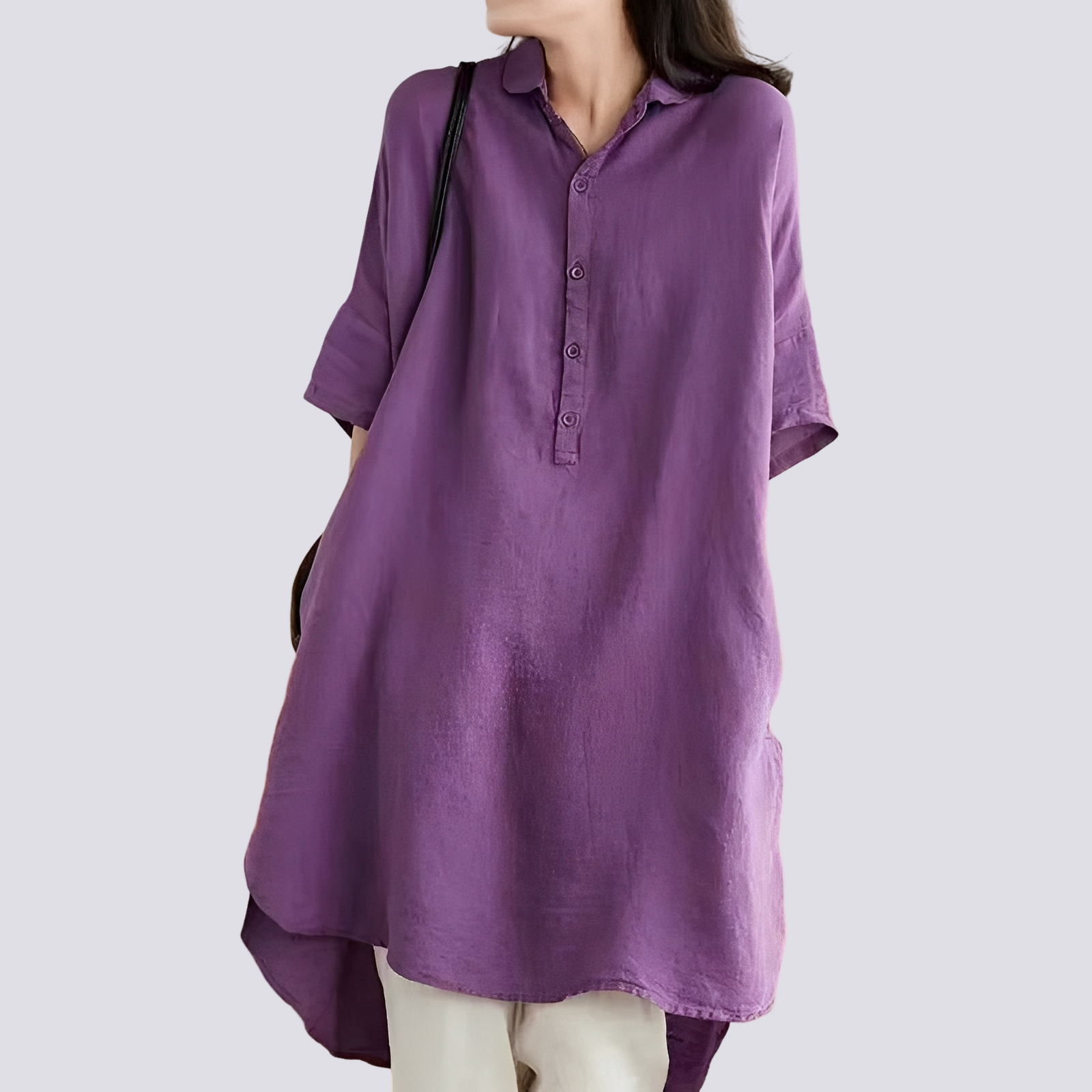 Deborah - Robe-chemise décontractée à coupe ample pour femmes