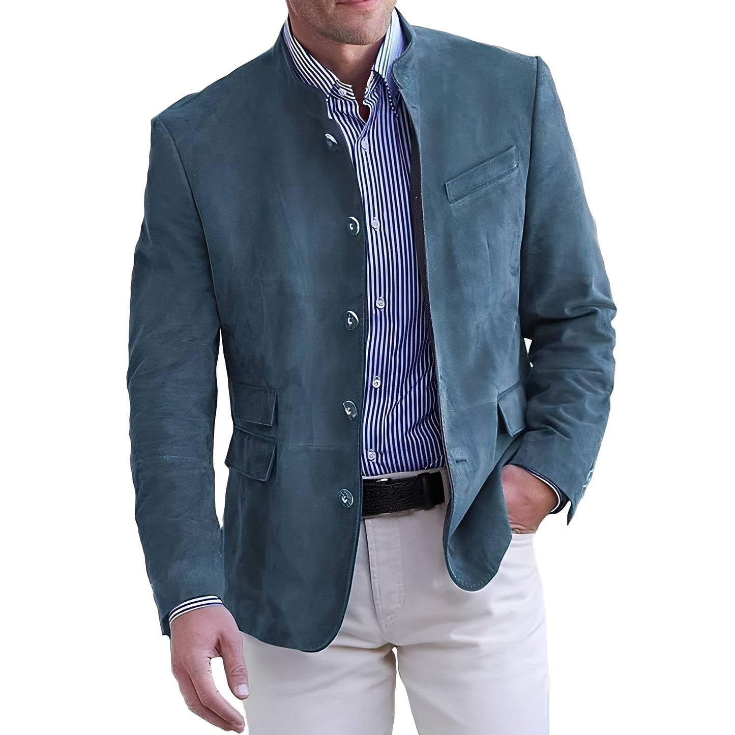 Geoffrey - Blazer décontracté à boutons pour hommes