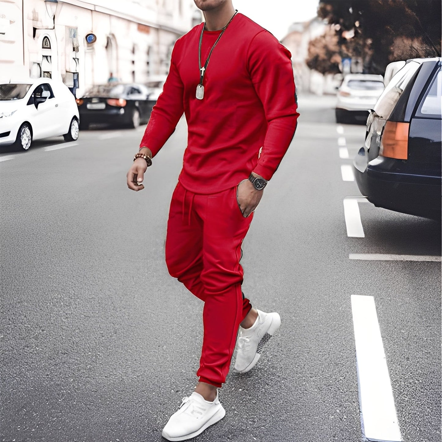 Ilyan - Stylish sweater and trousers set for men