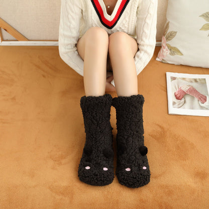 Bethany - Design chic avec chaussettes en velours pour femmes