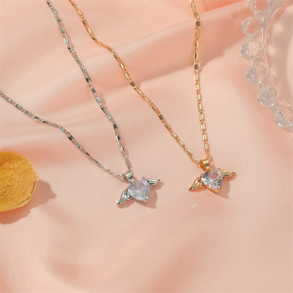 Collier Ailes d'Amour - Chaîne Cœurs et Ailes
