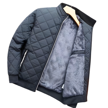 Willard - Warm quilted jacket with fleece lining for men