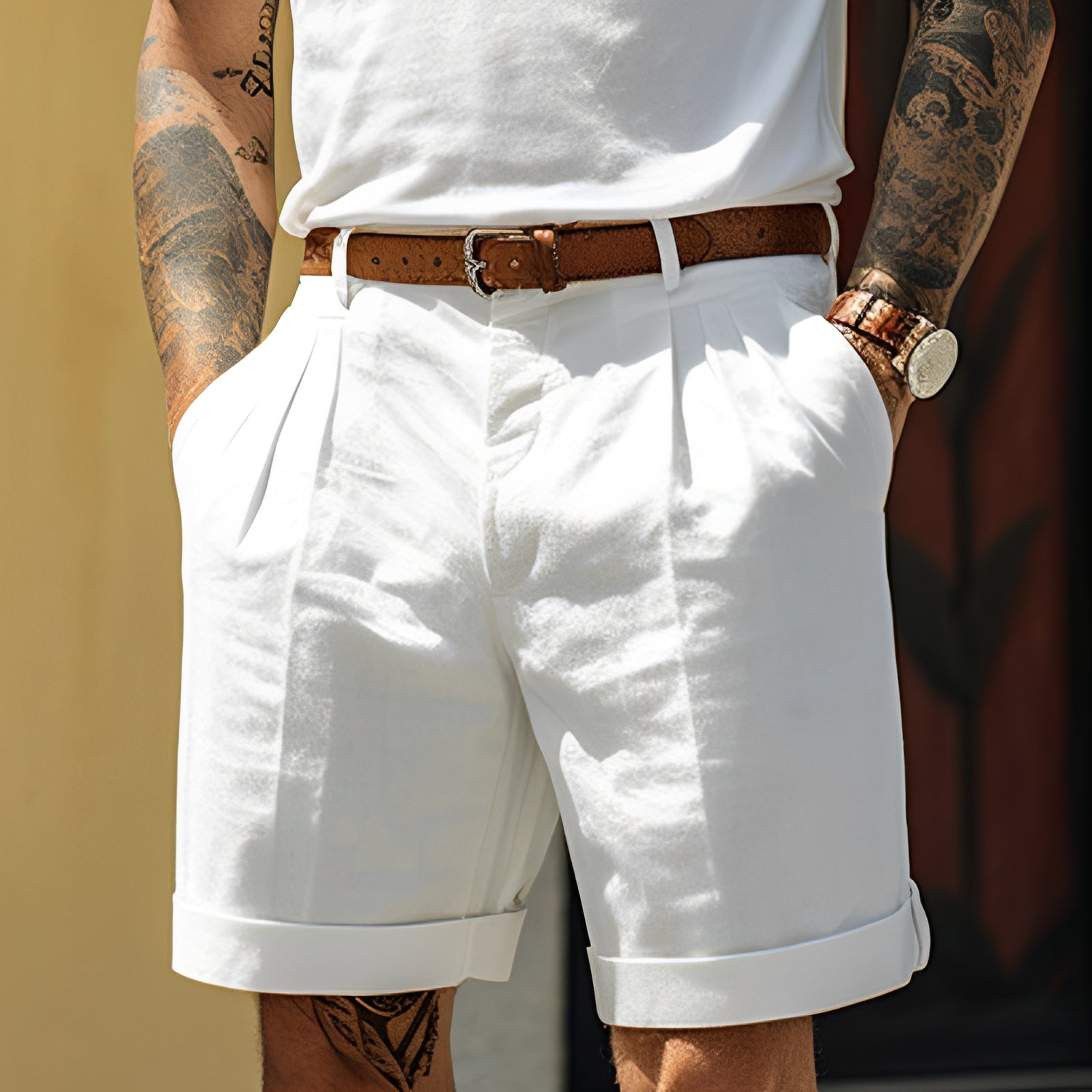 Adrian - Shorts droites et décontractées pour hommes