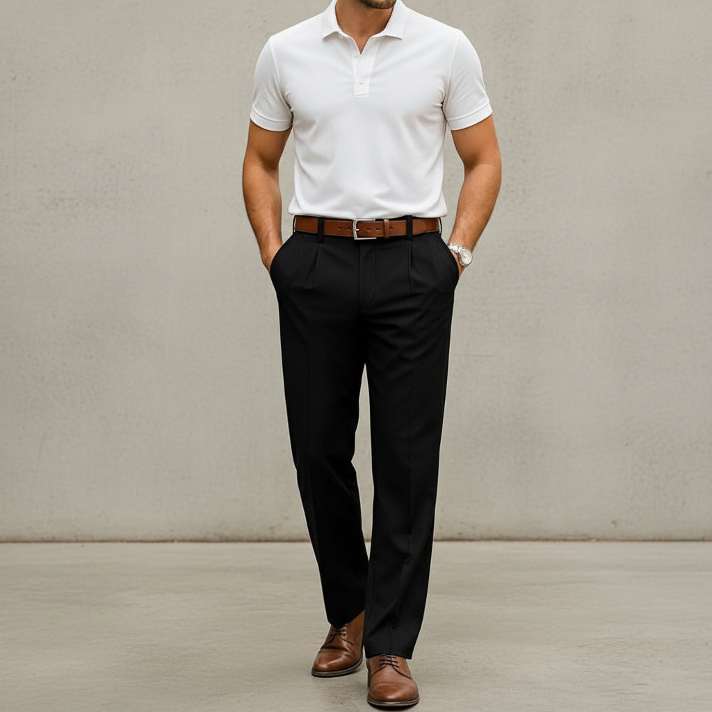 Brandon - Pantalons Droits Formels