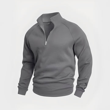 Wiley - Pull confortable pour homme avec fermeture éclair
