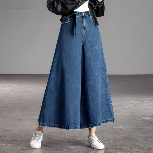 Isabelle - Jeans à la mode avec jambes larges pour femmes