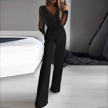 Alissa - Jumpsuit élégant avec décolleté en V pour femmes