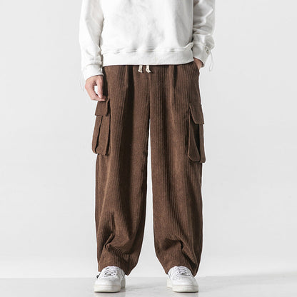 Xander - Corduroy work trousers for men, loose and casual fit