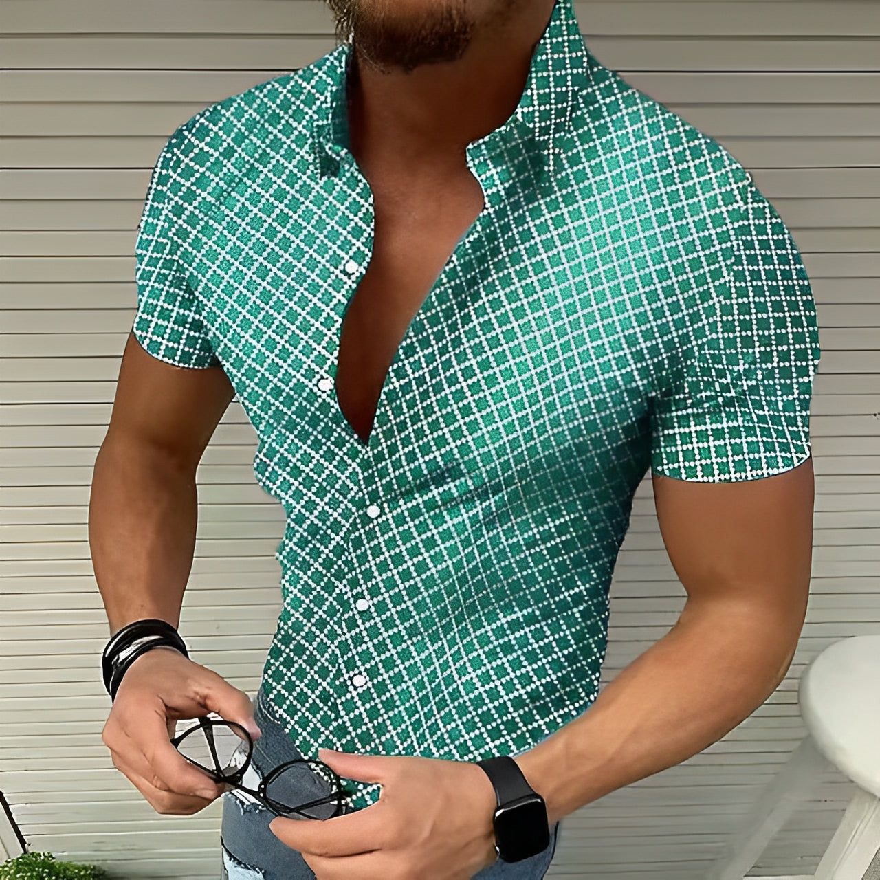 Fenton - Chemise à carreaux élégante pour homme
