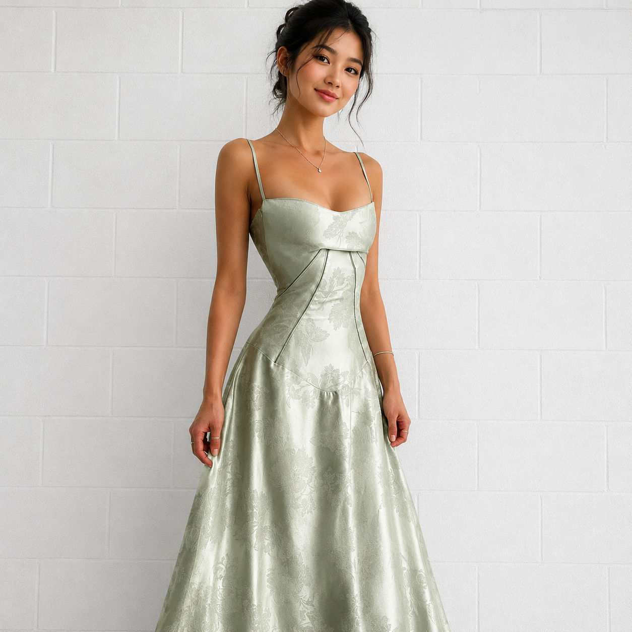Sandra - Robe Maxi Élégante Ajustée